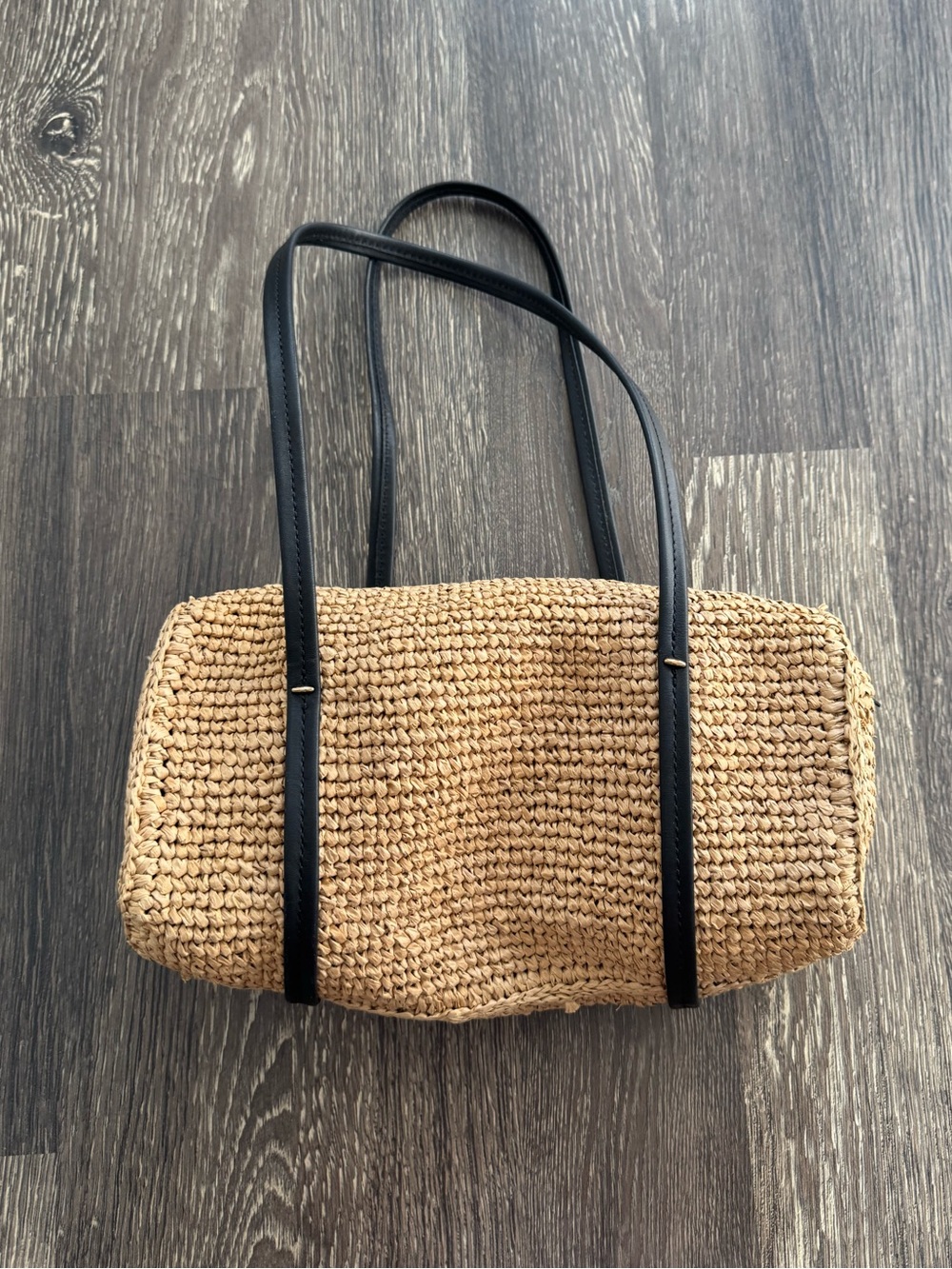 Madewell brioche raffia shoulder bag